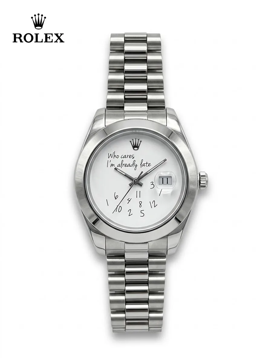 ROLEX WHO CARE IM ALREADY LATE
